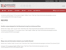 Tablet Screenshot of minimizedcooking.com